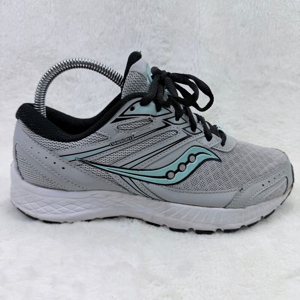 Saucony Cohesion 13 Women’s Running Shoes Size 7.5 Gray Teal S10560-2